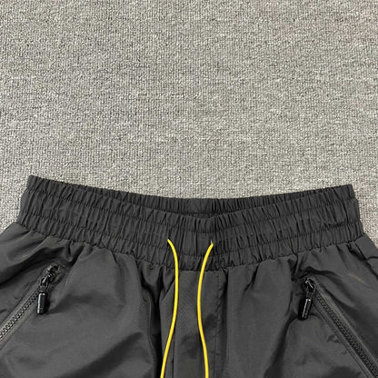 RHUDE RH LOGO SHORTS BLACK ON BLACK