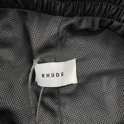 RHUDE RH LOGO SHORTS BLACK ON BLACK