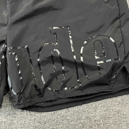 RHUDE RH LOGO SHORTS BLACK ON BLACK