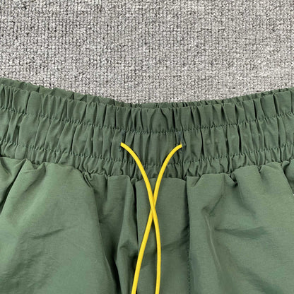 RHUDE RH LOGO SHORTS GREEN