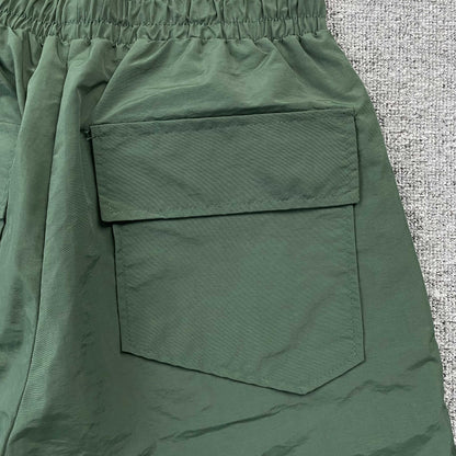 RHUDE RH LOGO SHORTS GREEN