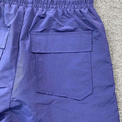 RHUDE RH LOGO SHORTS NAVY