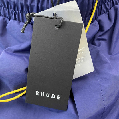 RHUDE RH LOGO SHORTS NAVY