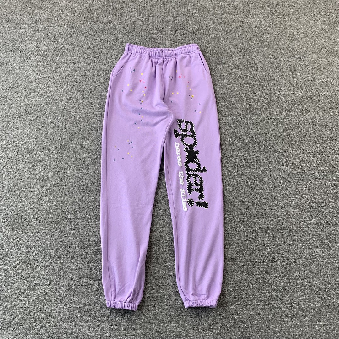 SP5DER ACAI SWEATPANTS PURPLE