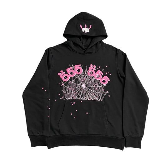 SP5DER ANGEL NUMBER HOODIE BLACK