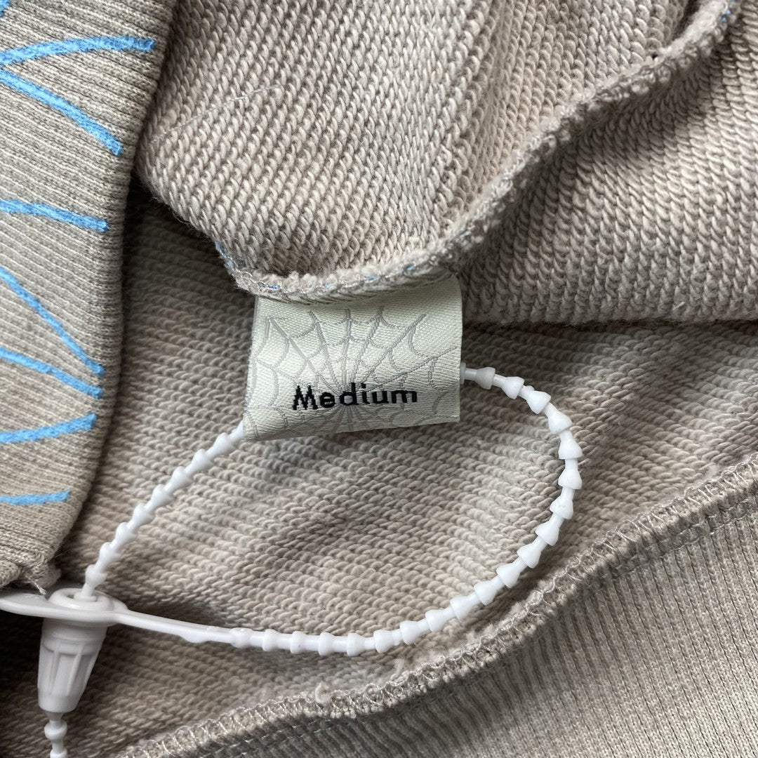 SP5DER AOP WEB HOODIE HEATHER GREY