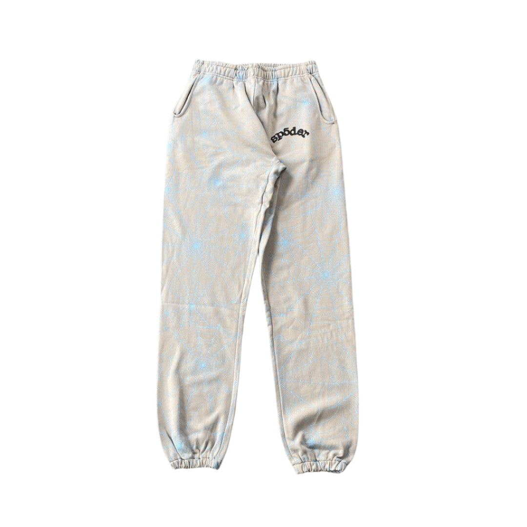 SP5DER AOP WEB SWEATPANTS HEATHER GREY