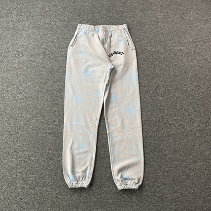 SP5DER AOP WEB SWEATPANTS HEATHER GREY