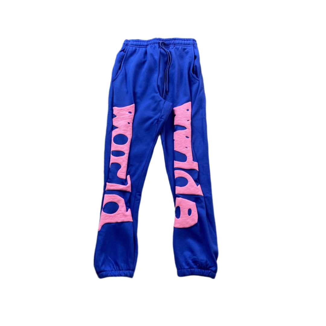 SP5DER BELUGA SWEATPANTS BLUE