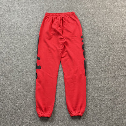SP5DER BELUGA SWEATPANTS RED