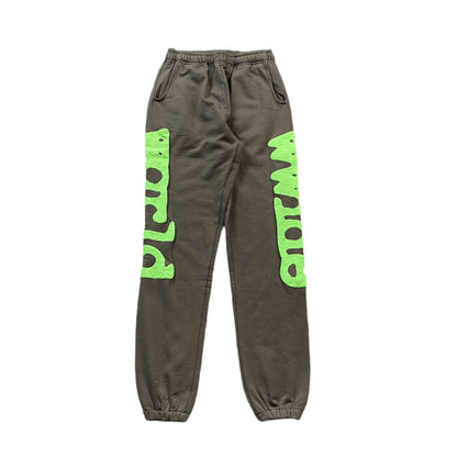 SP5DER BELUGA SWEATPANTS SLATE GREY/GREEN