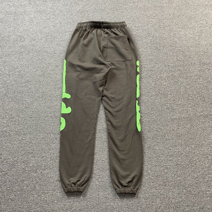 SP5DER BELUGA SWEATPANTS SLATE GREY/GREEN