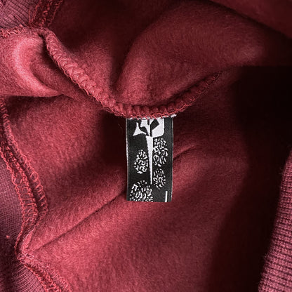SP5DER NOCTURNAL HIGHWAY HOODIE BURGUNDY