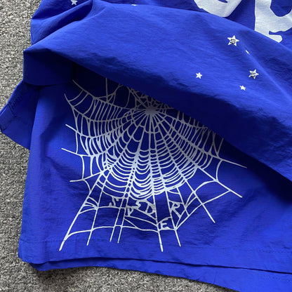 SP5DER OG WEB DOUBLE LAYER SHORT BLUE