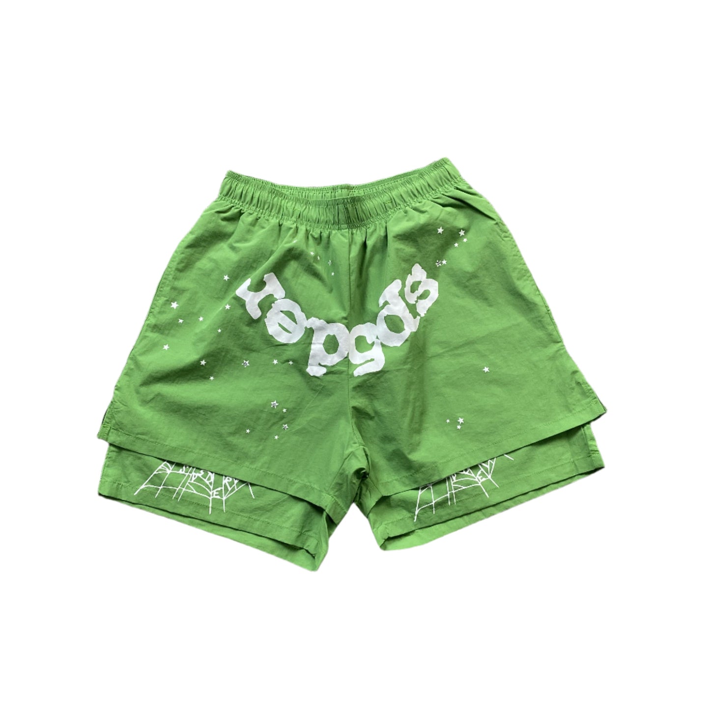 SP5DER OG WEB DOUBLE LAYER SHORT GREEN
