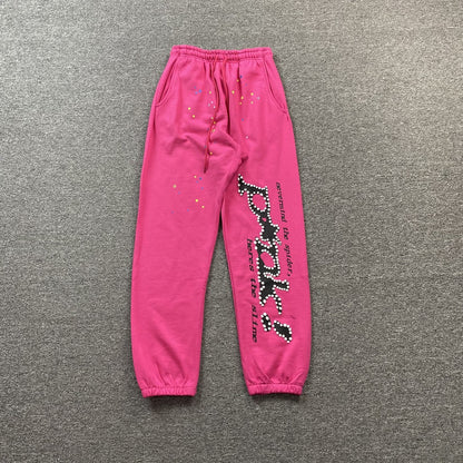 SP5DER P*NK SWEATPANTS PINK
