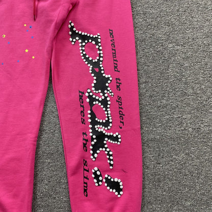 SP5DER P*NK SWEATPANTS PINK