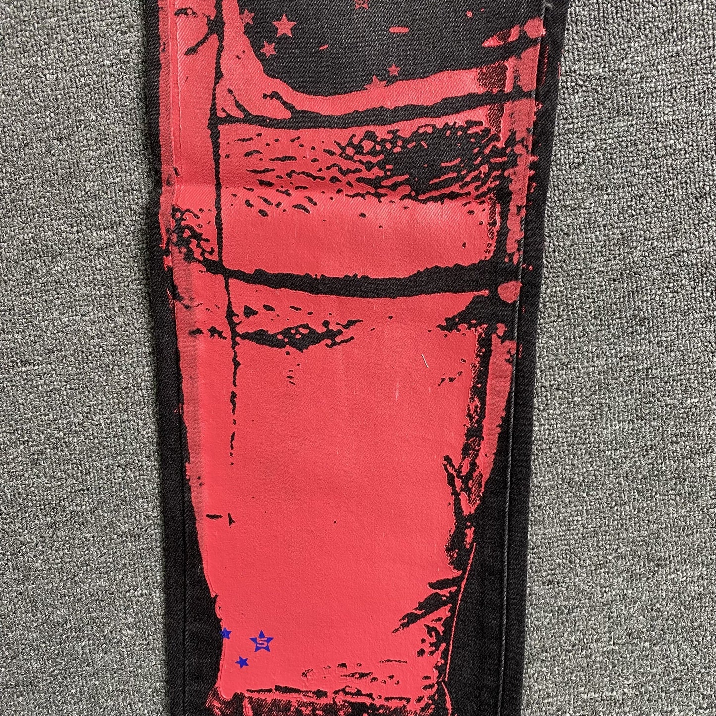 SP5DER PAINTED MOTO DENIM BLACK