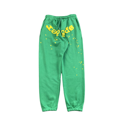 SP5DER STAR OG WEB V2 SWEATPANTS SLIME GREEN