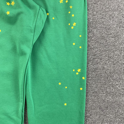SP5DER STAR OG WEB V2 SWEATPANTS SLIME GREEN