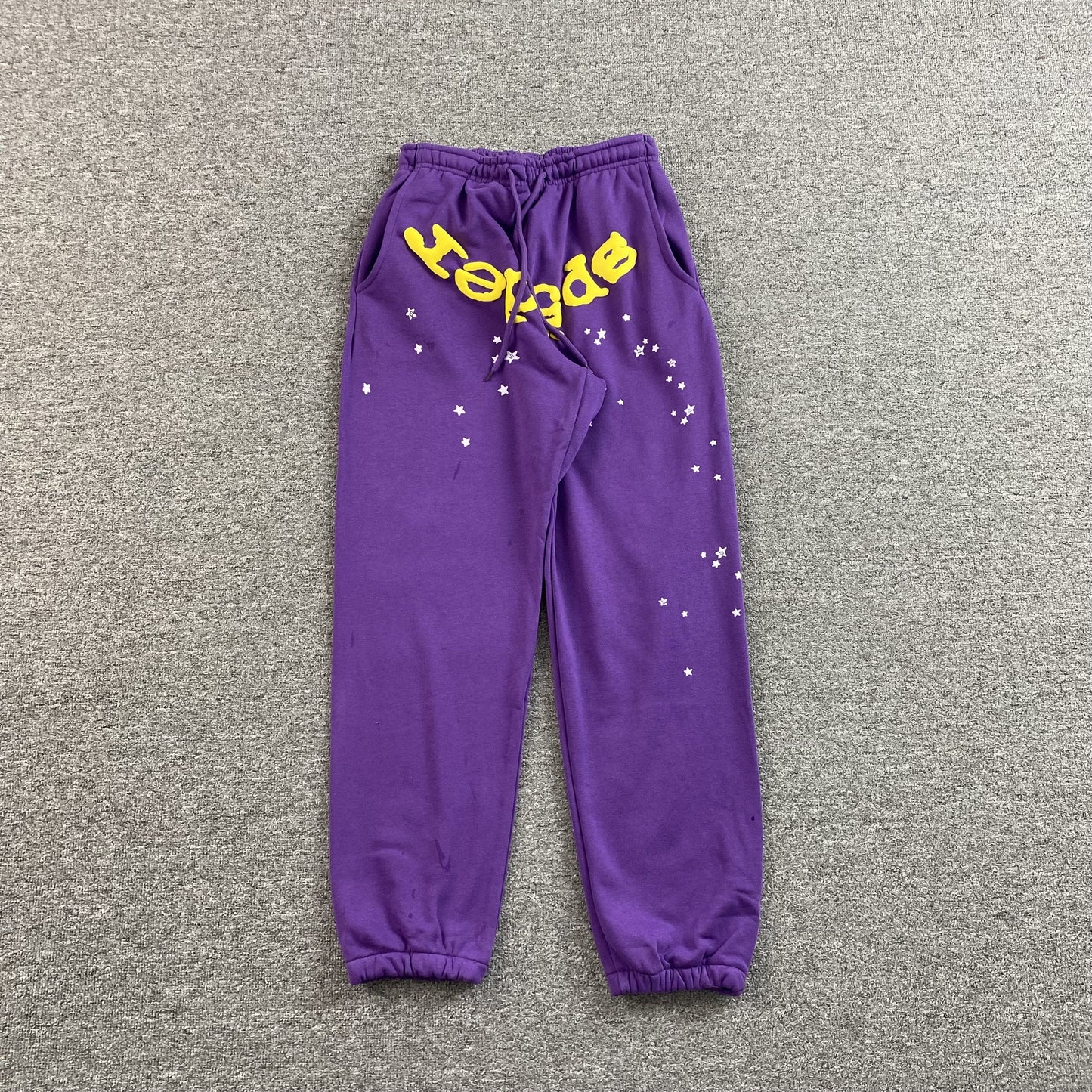 SP5DER STAR OG WEB V2 SWEATPANTS SLIME PURPLE