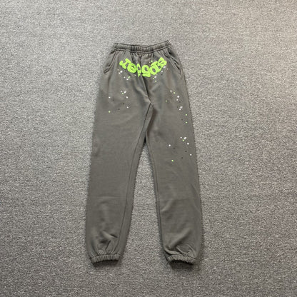 SP5DER WAIT WEB SWEATPANTS SLATE GREY