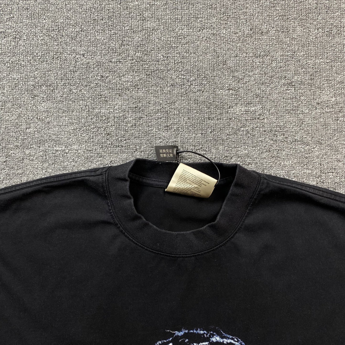 TRAVIS SCOTT VINTAGE GRAPHIC TEE BLACK