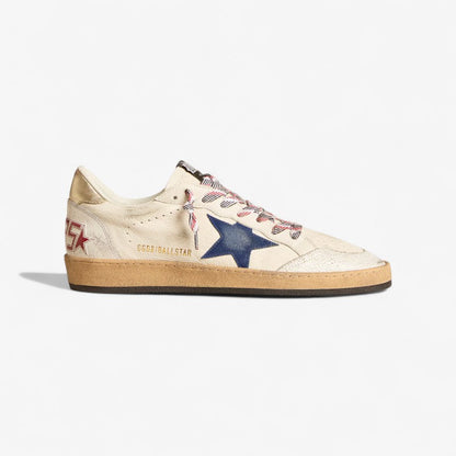 Golden Goose Ball Star – Navy Star with Americana Laces