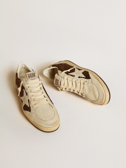 Golden Goose Ball Star Sneaker – Bronze Glitter