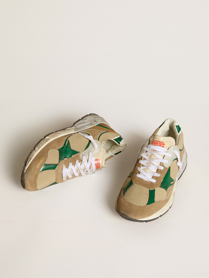 Golden Goose Dad-Star Sneaker Beige/Green