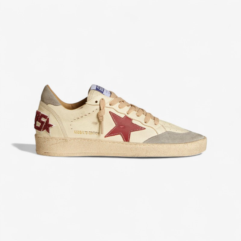 Golden Goose LTD Edition Sneaker – Cream with Red Star