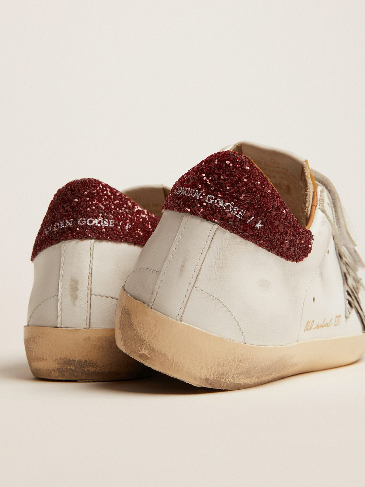 Golden Goose Old School Zebra Glitter Sneaker