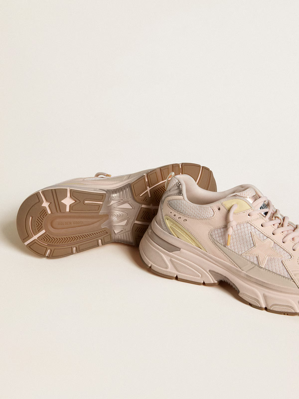 Golden Goose Running Sole – Blush Mesh