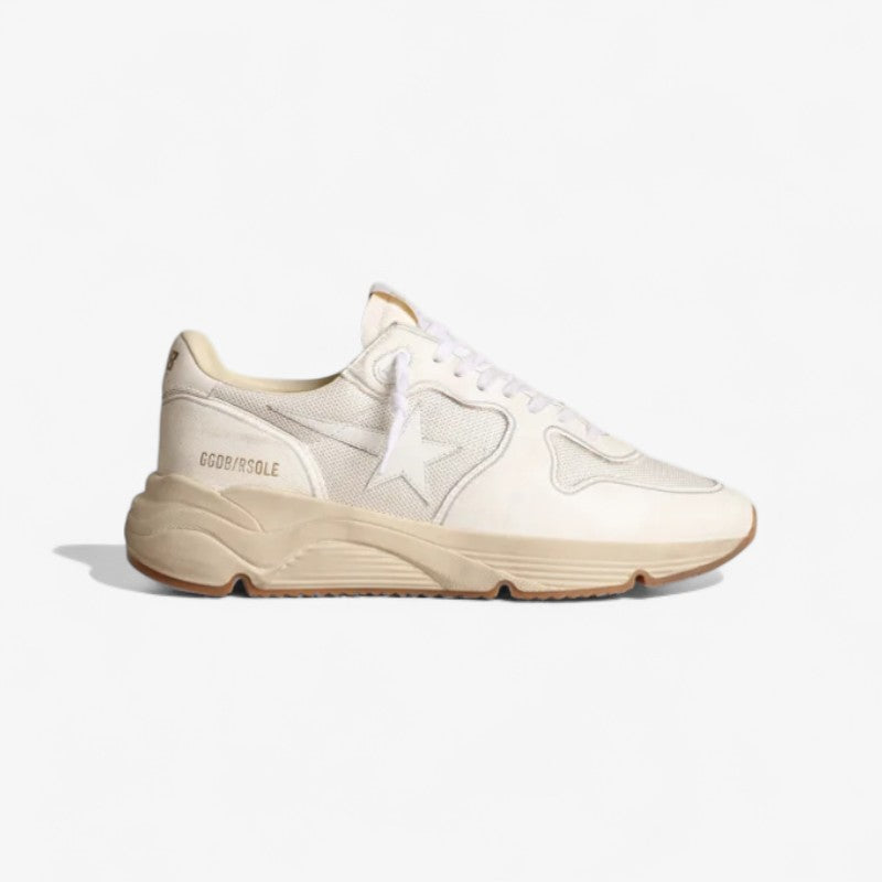 Golden Goose Running Sole White Mesh Sneaker