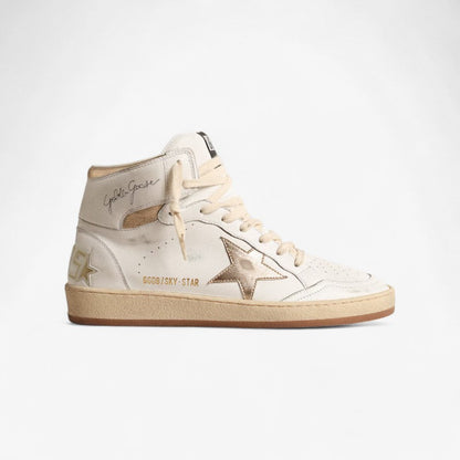 Golden Goose Sky-Star – White and Gold
