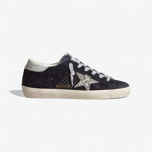 Golden Goose Super-Star Glitter Star – Midnight Suede