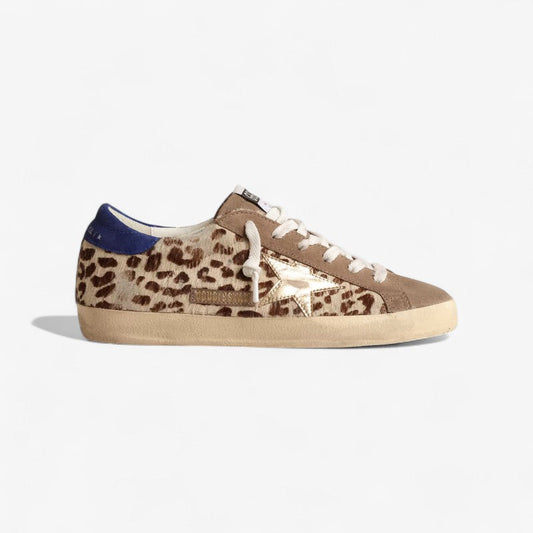 Golden Goose Super-Star Pony Hair Leopard Sneaker