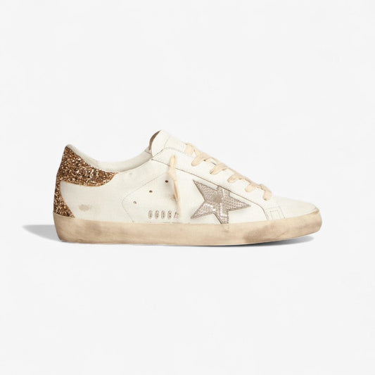 Golden Goose Super-Star Rose Glitter Heel Sneaker