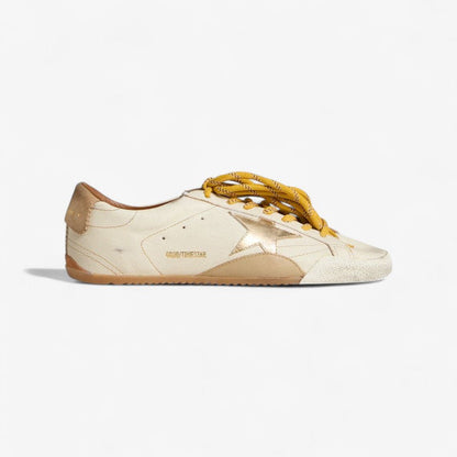 Golden Goose TimeStar Sneaker Ivory Gold
