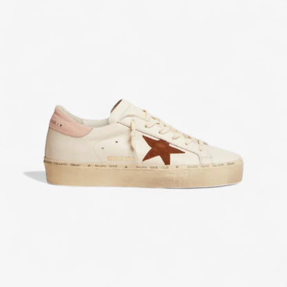 Hi Star Ltd Sneakers With Brown Suede Star And Pink Suede Heel Tab