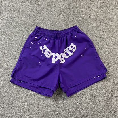 SP5DER OG WEB DOUBLE LAYER SHORT PURPLE