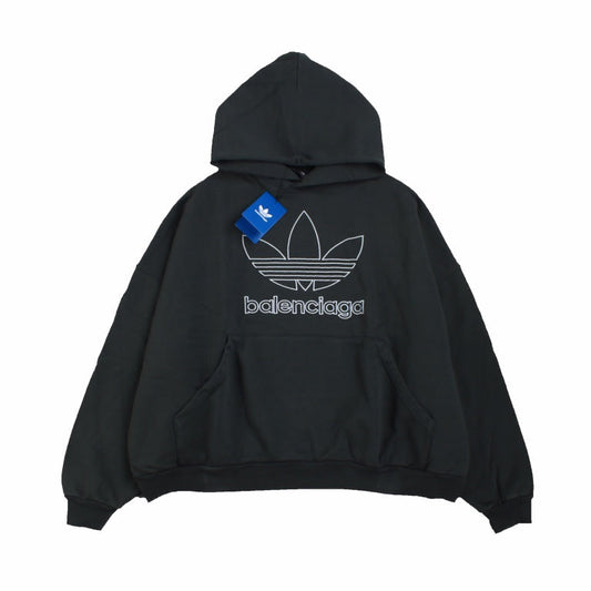 BALENCIAGA x ADIDAS HOODIE BLACK