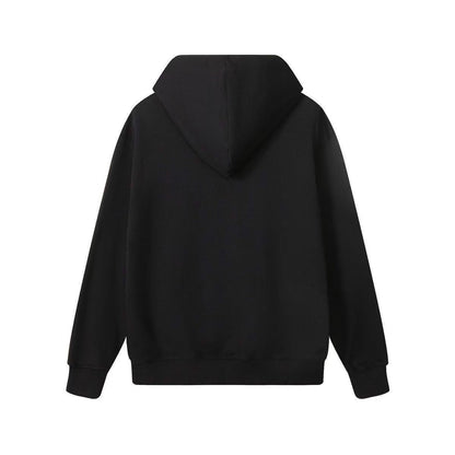 DIOR FLOWER LOGO HOODIE BLACK