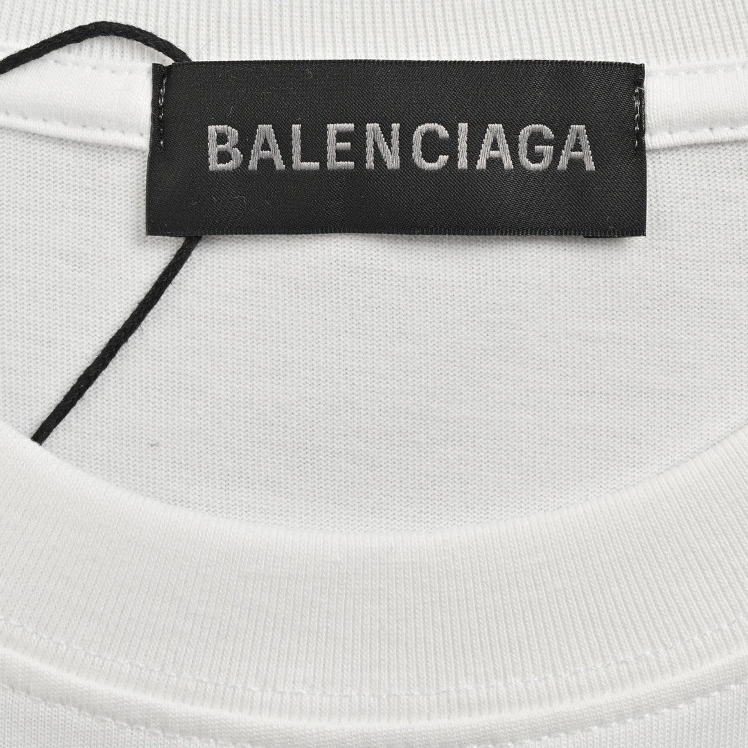 Balenciaga Multicolor Graphic Logo T-Shirt