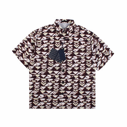 BALENCIAGA PATTERNED SHORT SLEEVE SHIRT