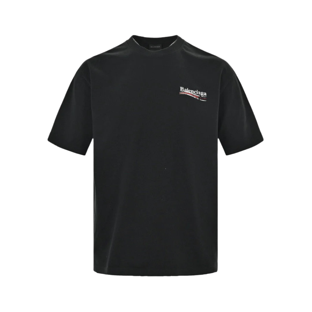 BALENCIAGA POLITICAL CAMPAIGN T-SHIRT BLACK