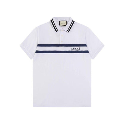 Christian Dior "Striped Logo" Polo Shirt