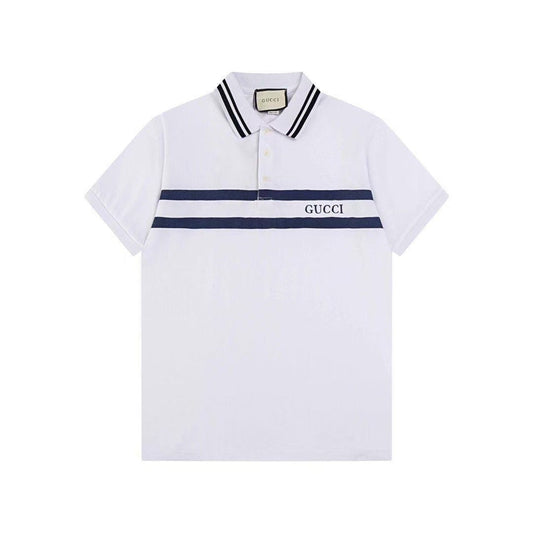 Christian Dior "Striped Logo" Polo Shirt