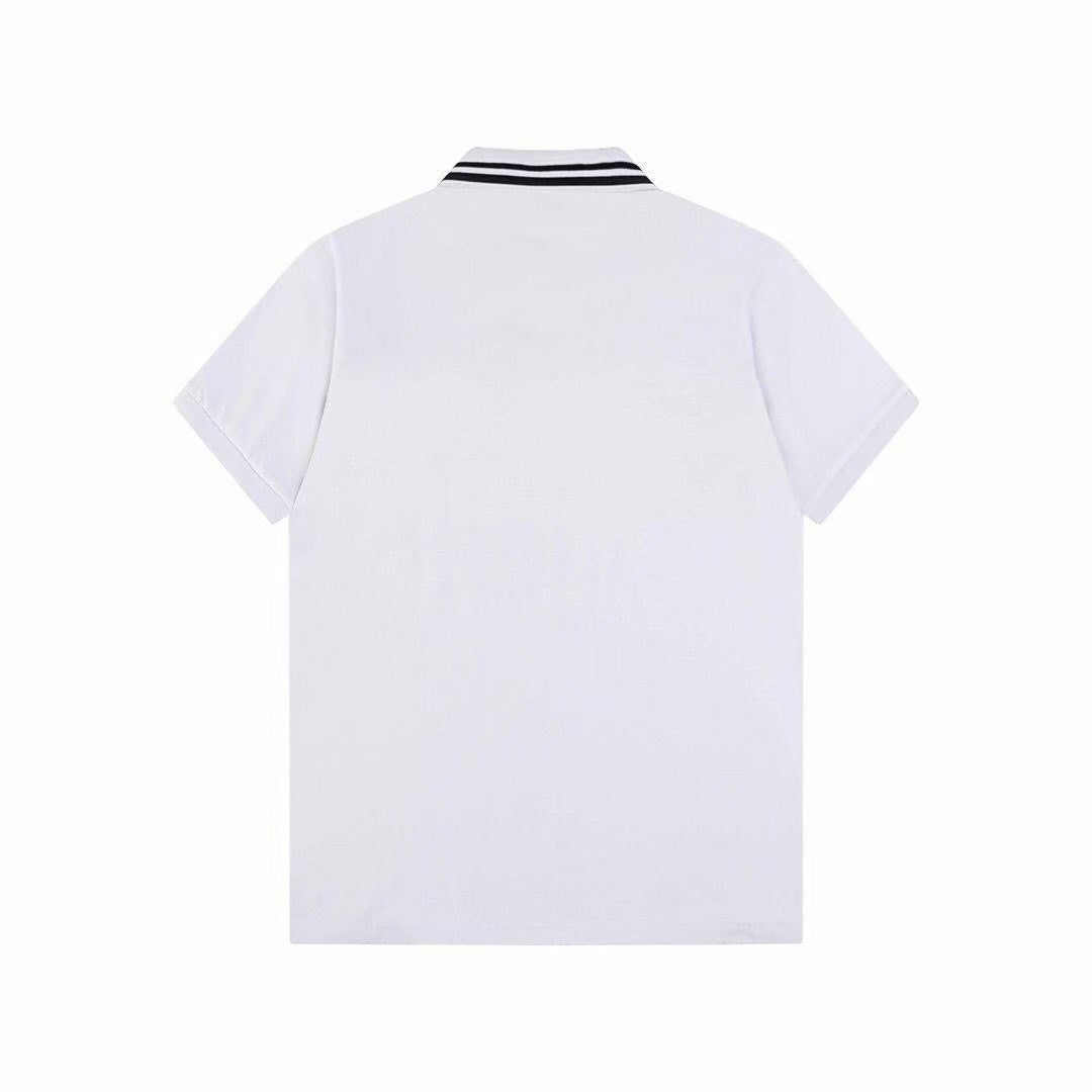 Christian Dior "Striped Logo" Polo Shirt