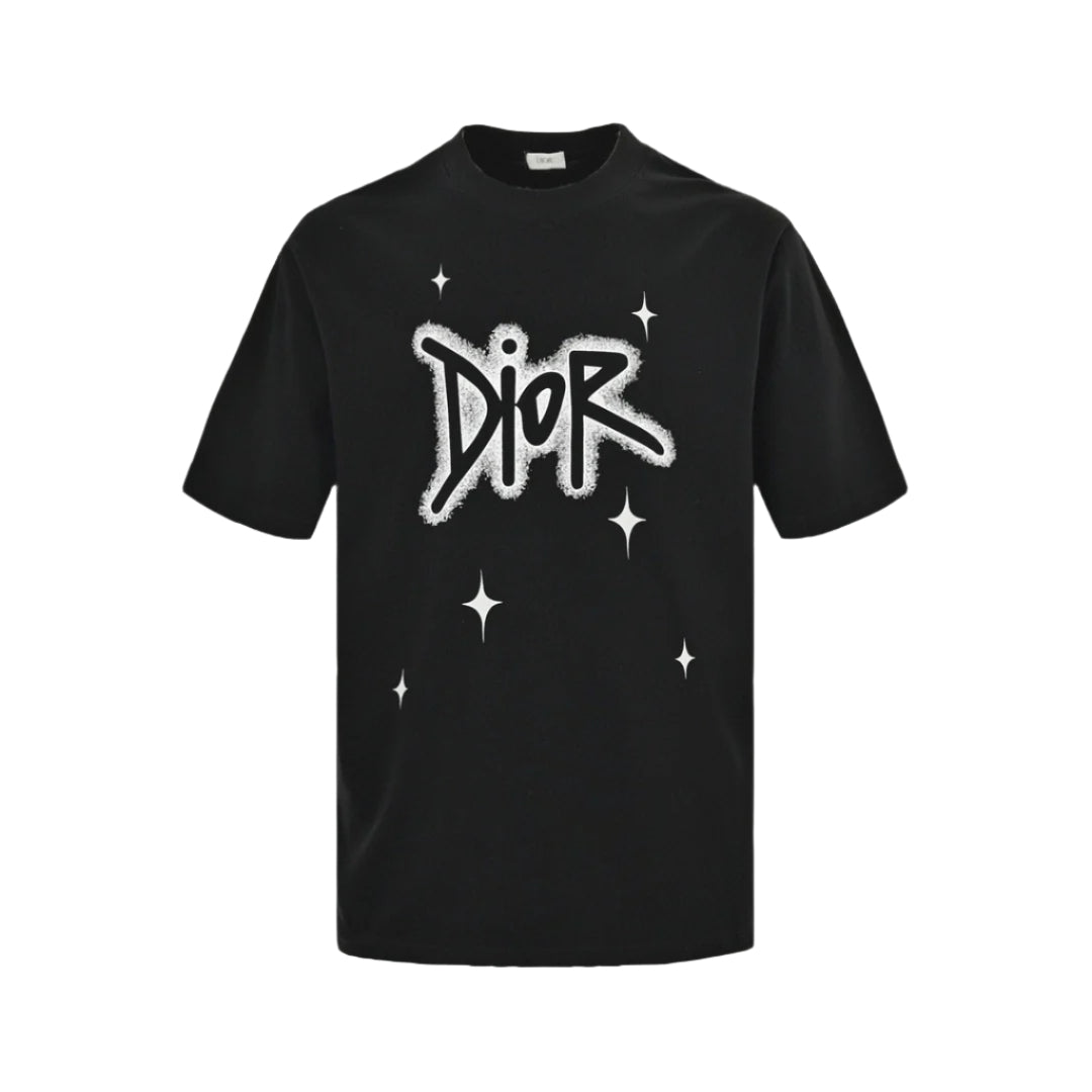 DIOR STAR GRAPHIC T-SHIRT BLACK